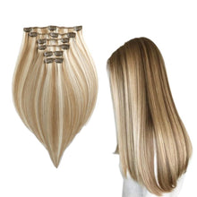 Load image into Gallery viewer, M&M Beauty Supply Sachi 100% Remy Human Hair Six Piece Clip In Extension - 22" Length