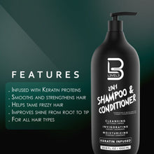 Load image into Gallery viewer, L3VEL3 2in1 Shampoo & Conditioner, 33.8 oz