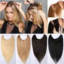 Load image into Gallery viewer, M&M 100% Virgin Remy Hair Halo Hair Extensions - 18" Length