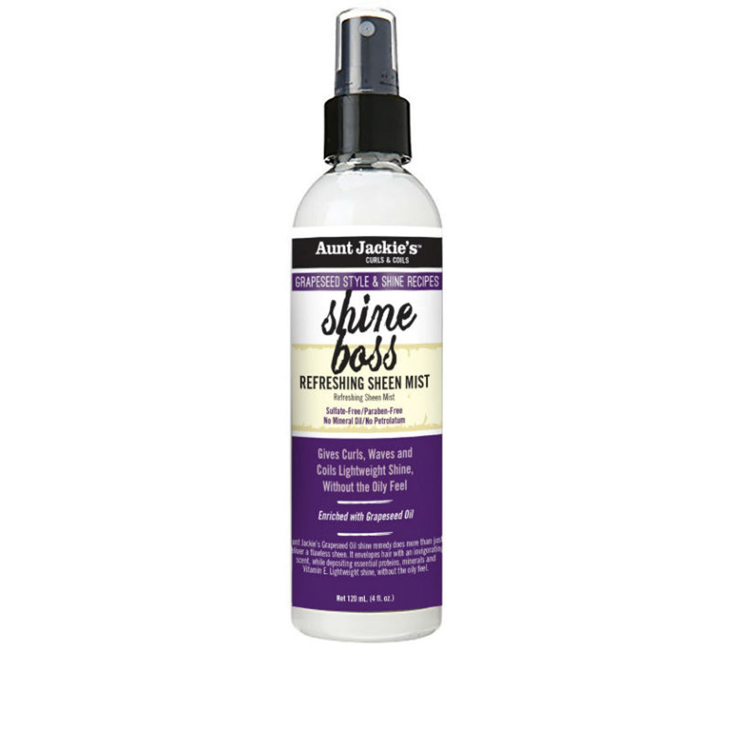 Aunt Jackie's Shine Boss Refreshing Sheen Mist 4floz