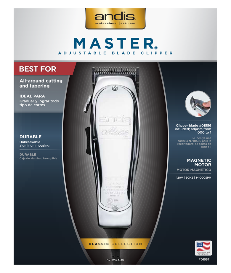 Andis Master Adjustable Blade Clipper