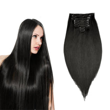 Load image into Gallery viewer, M&amp;M Virgin Remy 8 Piece Clip In Extension - 20" Length
