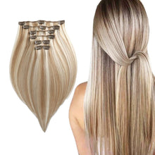 Load image into Gallery viewer, M&amp;M Sachi 100% Remy Human Hair Six Piece Clip In Extension - 18" Length
