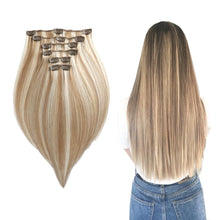 Load image into Gallery viewer, M&amp;M Sachi 100% Remy Human Hair 6 Piece Clip In Extension - 14" Length
