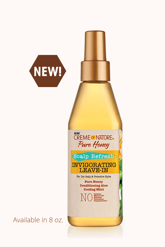 Crème of Nature Pure Honey Scalp Refresh Invigorating Leave-In (8 oz)