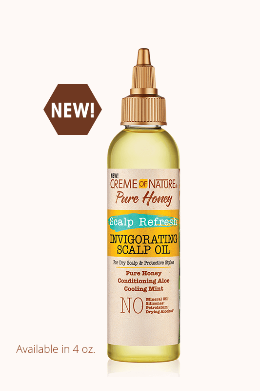 Crème of Nature Pure Honey Scalp Refresh Invigorating Scalp Oil (4 oz)
