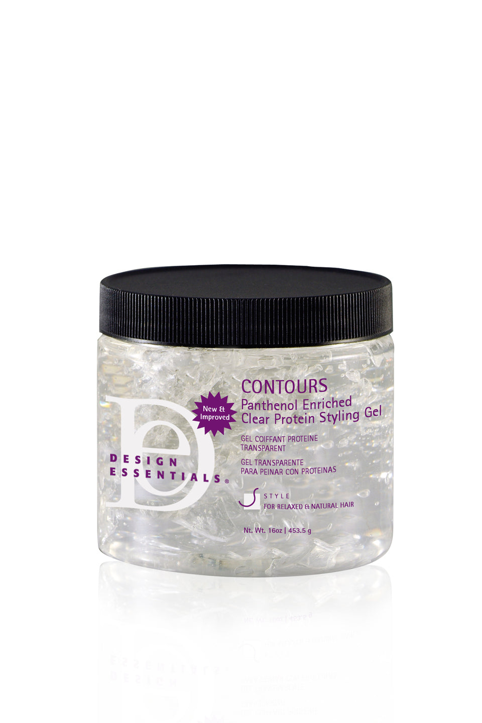Design Essentials Contours Panthenol Enriched Clear Protein Styling Gel (32 oz)
