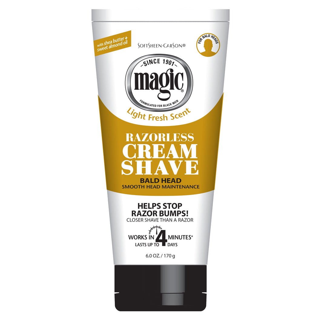 Magic Razorless Cream Shave - Bald Head (6 oz)