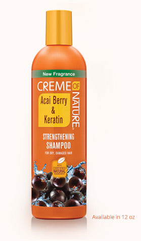 Creme of Nature Acai Berry & Keratin Strengthening Shampoo (12 oz)