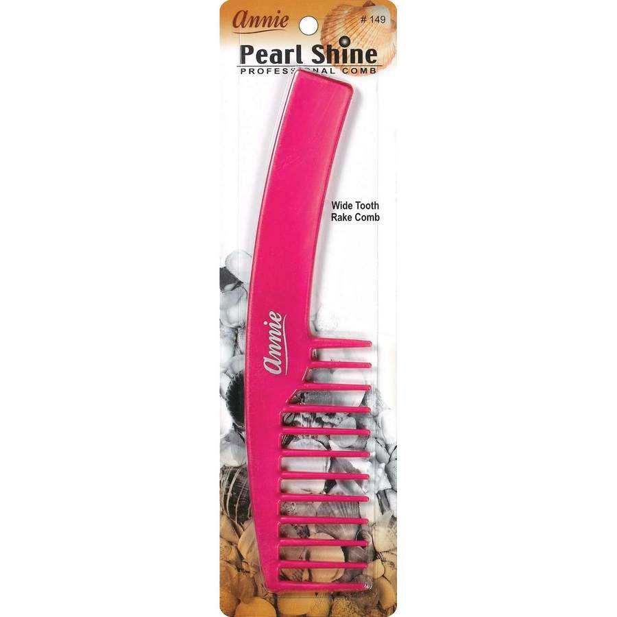 Annie Pearl Shine Combs Wide Rake - Asst Color
