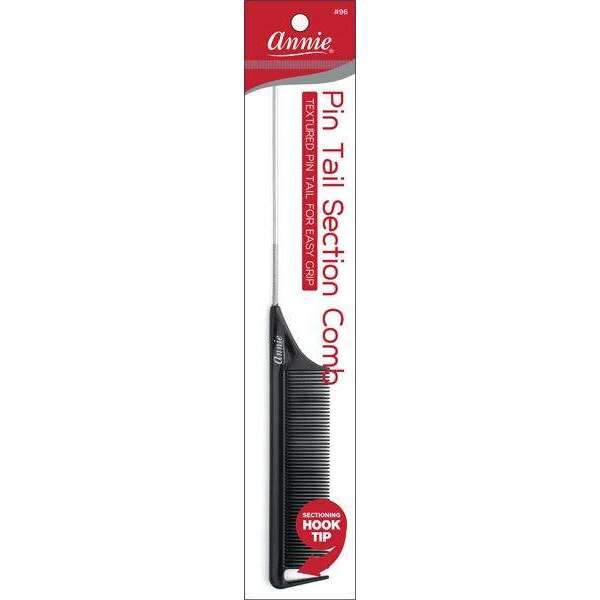 Annie Pin Tail Section Comb - Black