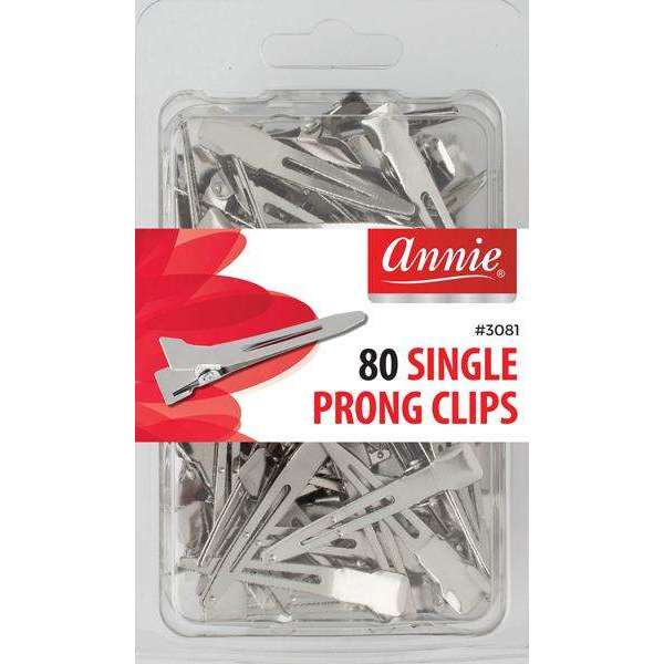 Annie Single Prong Clips 80Ct
