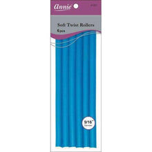 Load image into Gallery viewer, Annie Soft Twist Rollers 6ct Blue
