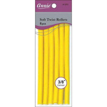 Load image into Gallery viewer, Annie Soft Twist Rollers 6ct Yellow

