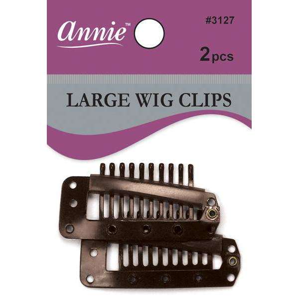 Annie Wig Clips - L 2Ct Brown