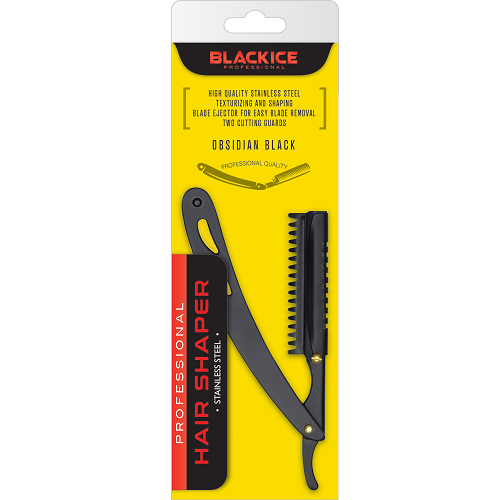 Black Ice Stainless Steel Obsidian Black Razor