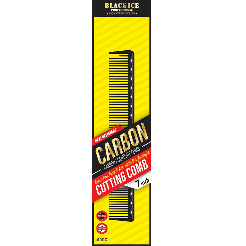 Black Ice Professional Barber Comb (7 1/2 inch or 9 inch)