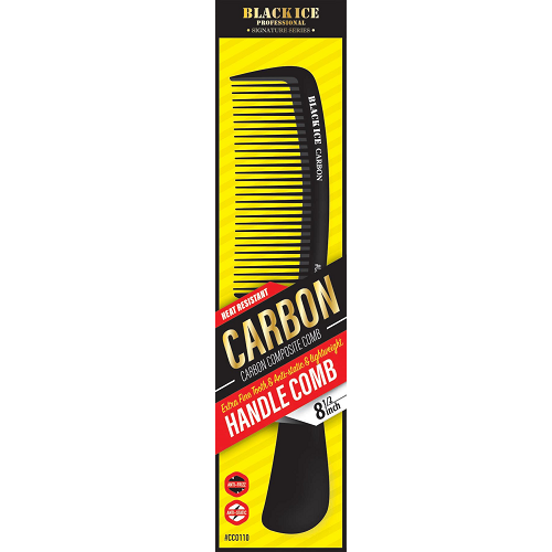 Black Ice Professional Handle Comb (8 1/2 inch)