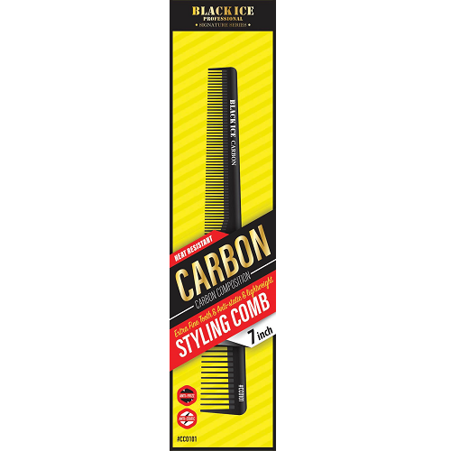 Black Ice Professional Styling Comb (7 inch)