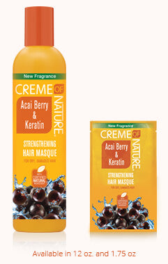 Creme of Nature Acai Berry & Keratin Strengthening Masque (12 oz)