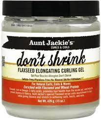 Aunt Jackie's Don't Shrink Flaxseed Elongating Curling Gel 15oz