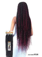 Load image into Gallery viewer, Model Model Pre-Stretched Boho Box Braid Extra Long 38"
