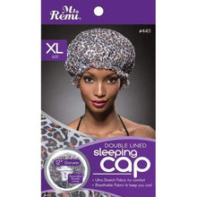 Load image into Gallery viewer, Ms. Remi Double Lined Sleeping cap - XL

